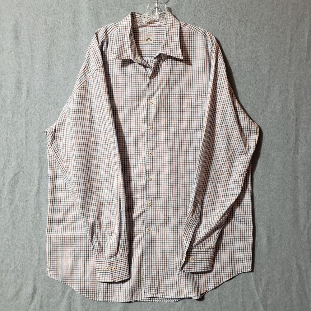 peter millar plaid button down shirt mens size XXLT